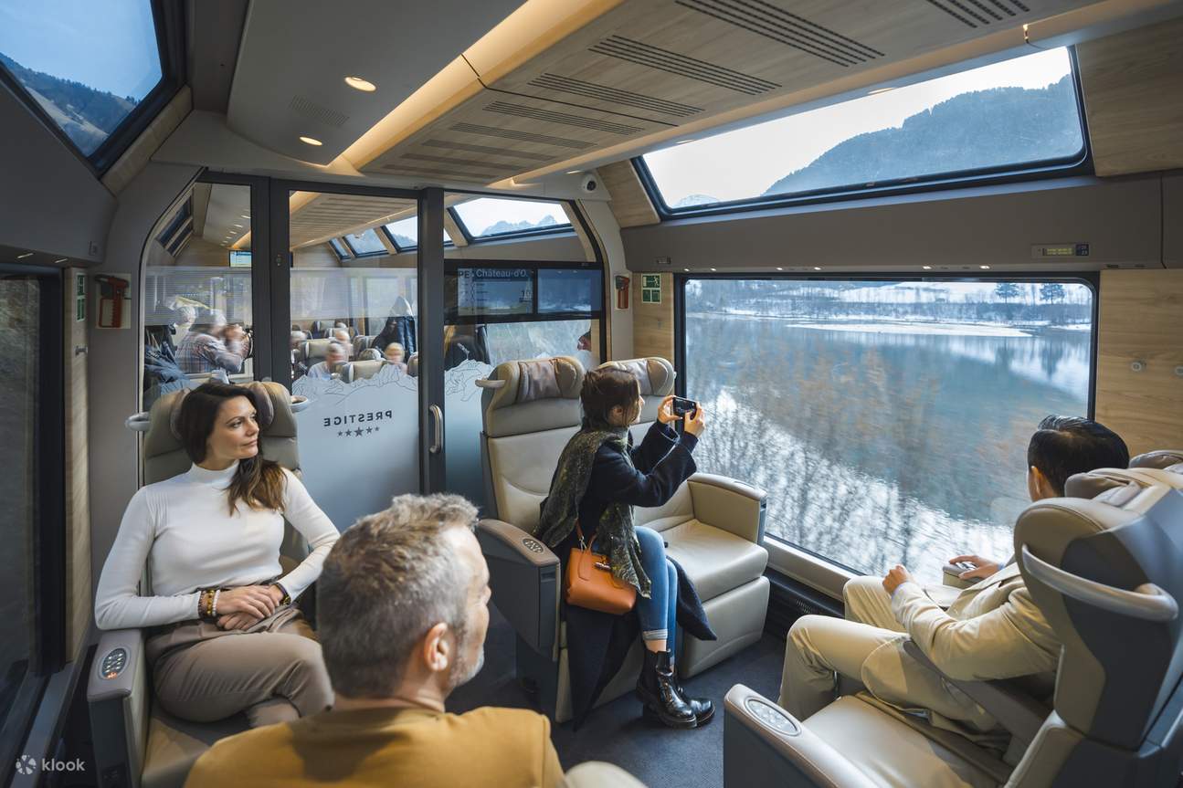 Tiket kereta api panorama premium GoldenPass Express - Paket - Klook ...