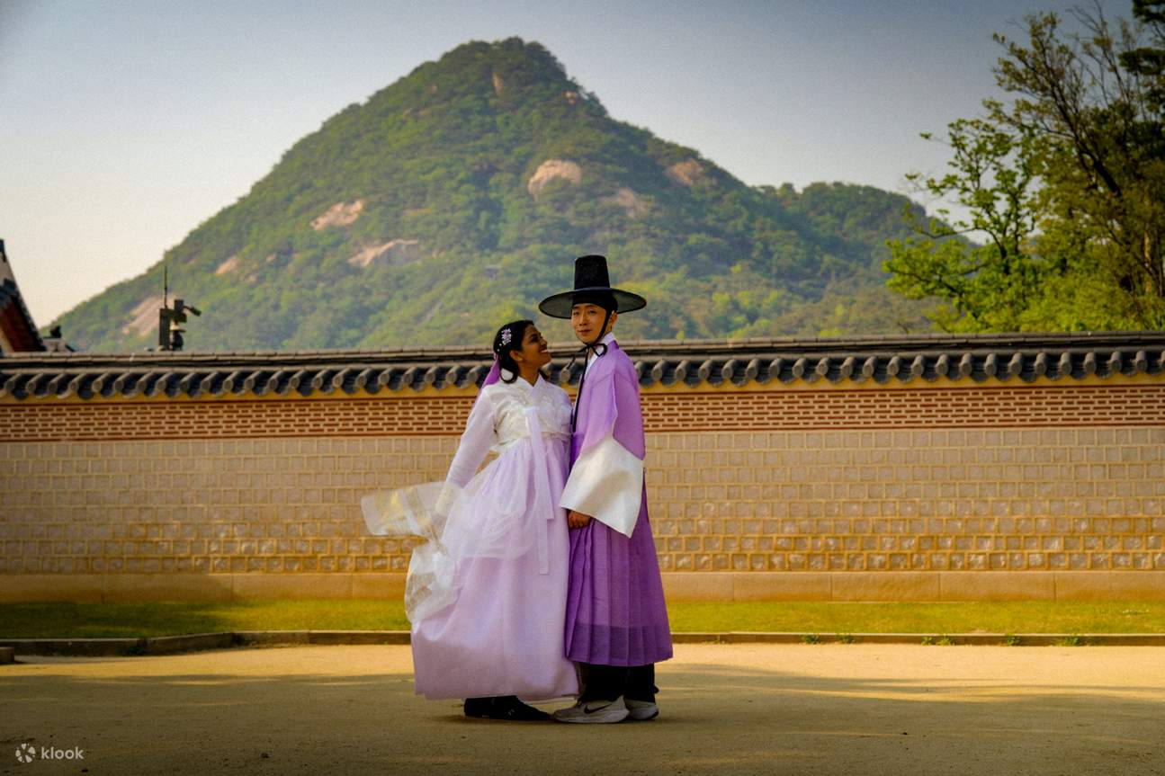 Séance photo de mariage et de couple à Gyeongbokgung