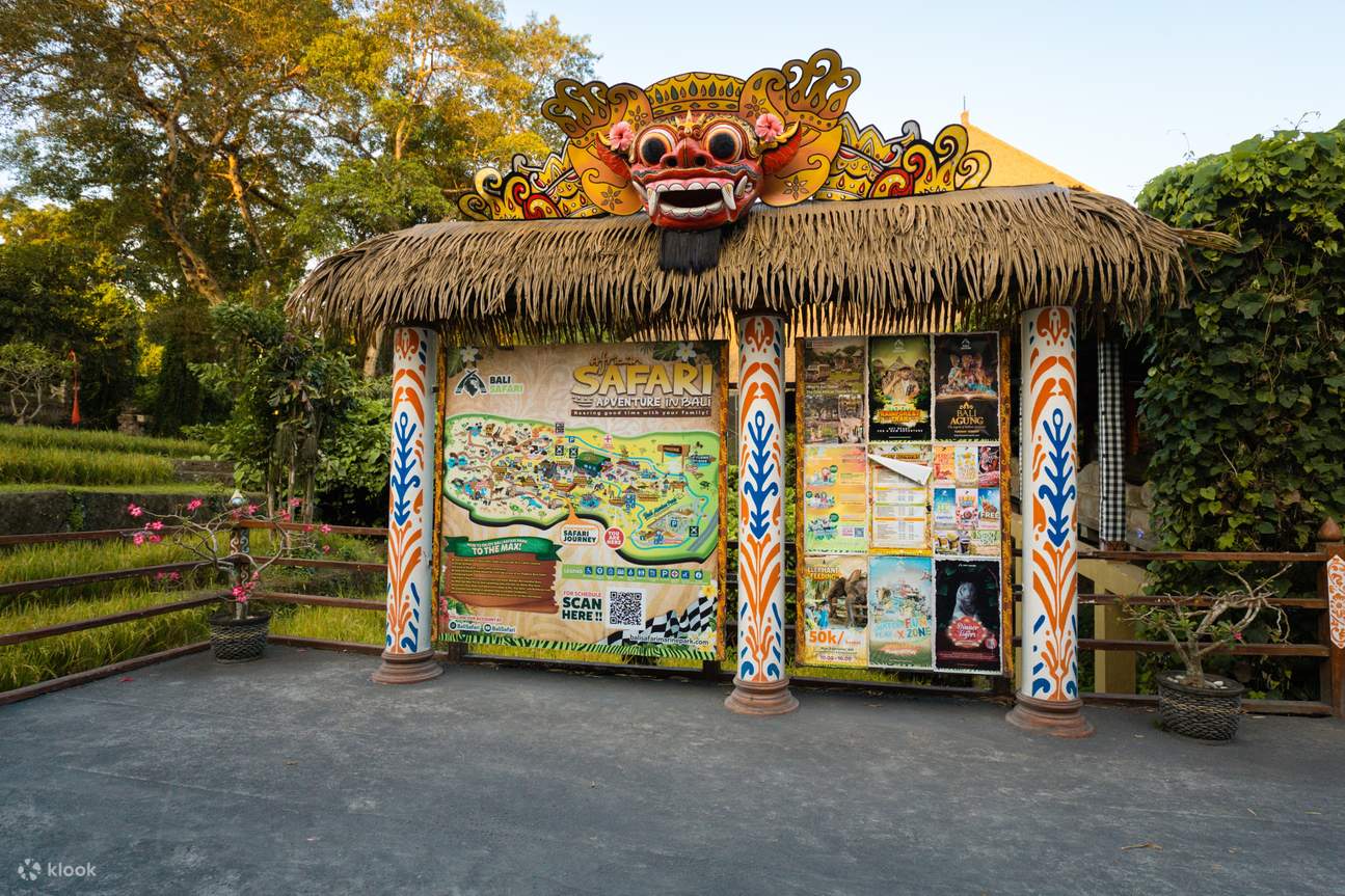 mapa de safari de Bali