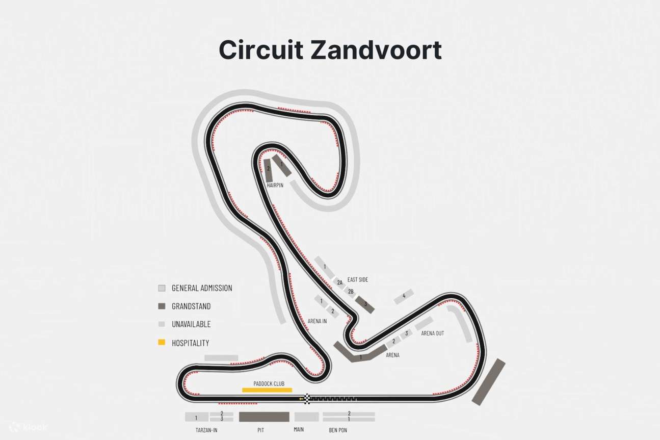 Formula 1 Dutch Grand Prix 2024 Ticket Klook Australia