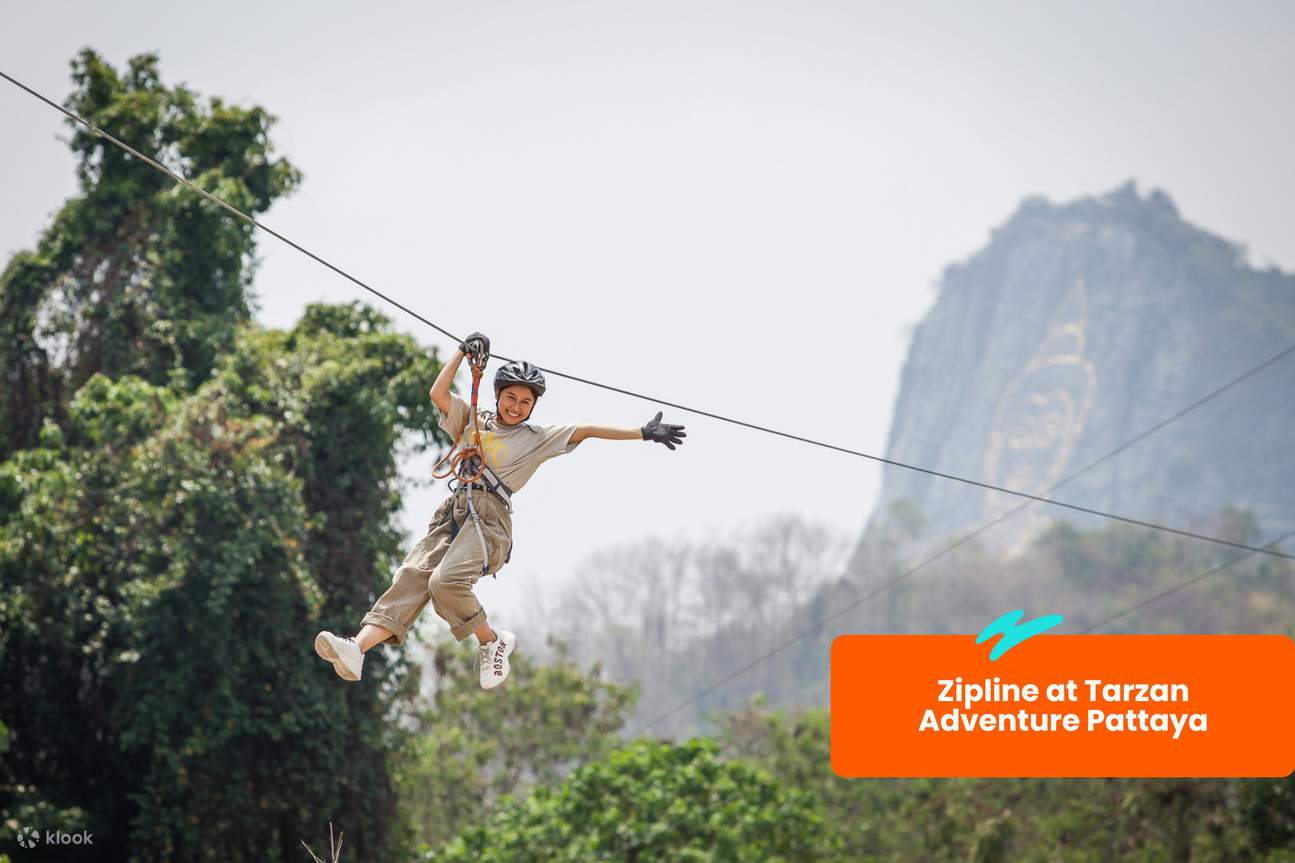 Zipline al Tarzan Adventure Pattaya