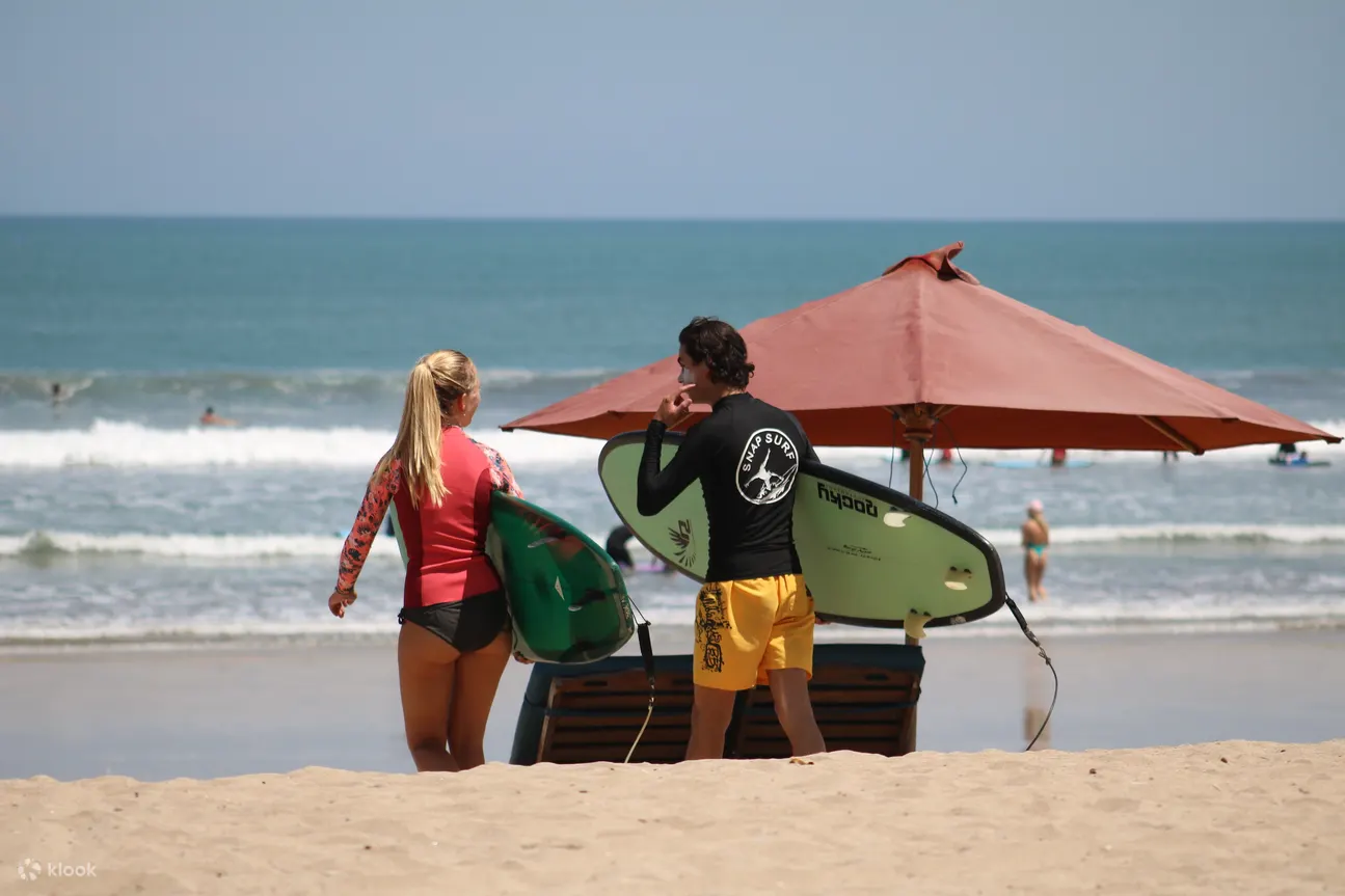 surfing and beach