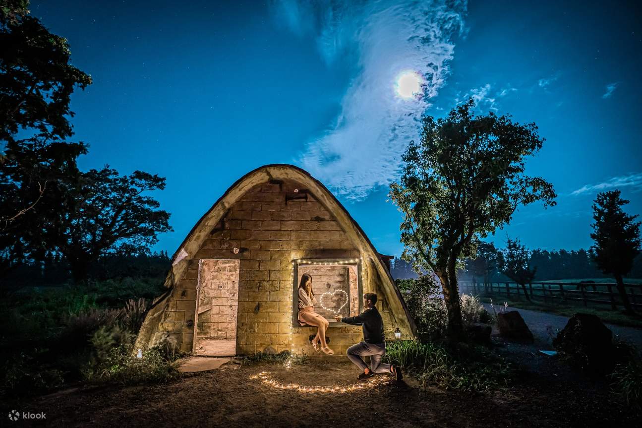 제주 오름 야경 스냅 촬영