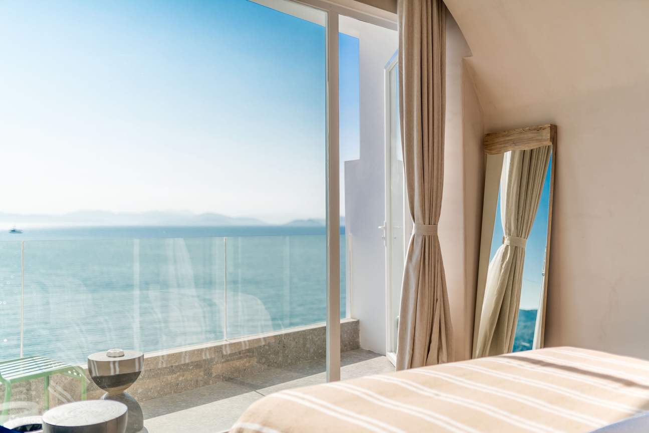 Chambre Lit King-Size avec Piscine et Vue sur Océan, Bâtiment D·Haihan