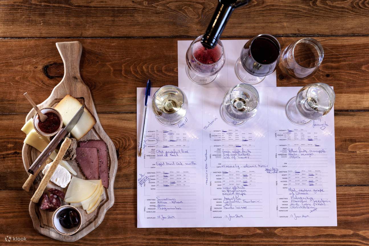 學習品酒技巧，以及如何將希臘提子酒與傳統地中海美食完美搭配