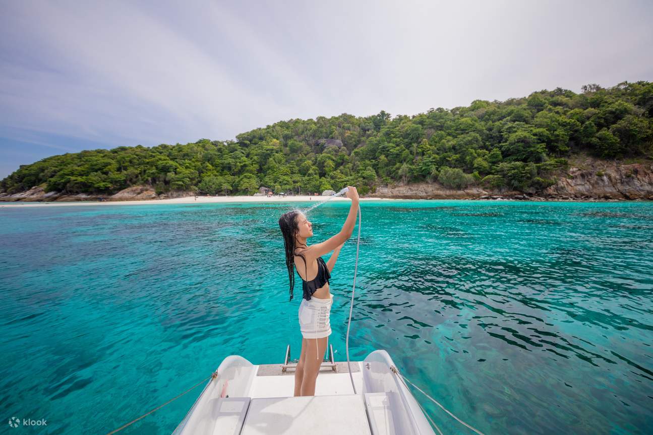 Shower fresh water after get in the sea