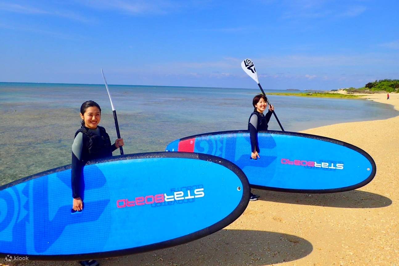 Okinawa Natural Beach SUP, Kayaking & Blue Cave Snorkeling Experience ...