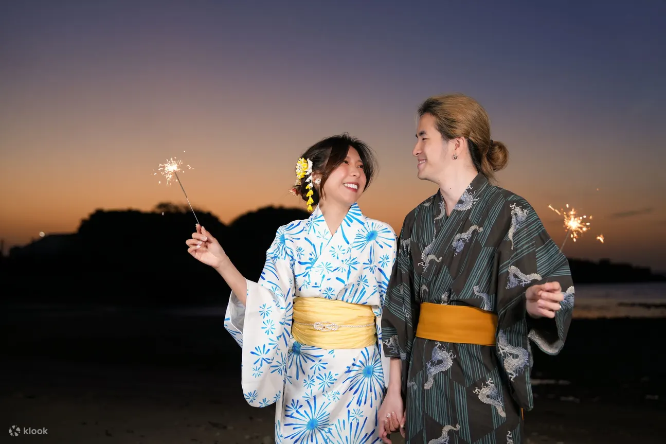 冲绳恩纳浴衣花火摄影