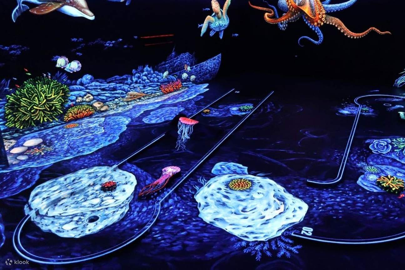 Parcours de minigolf 3D Blacklight à Dubaï