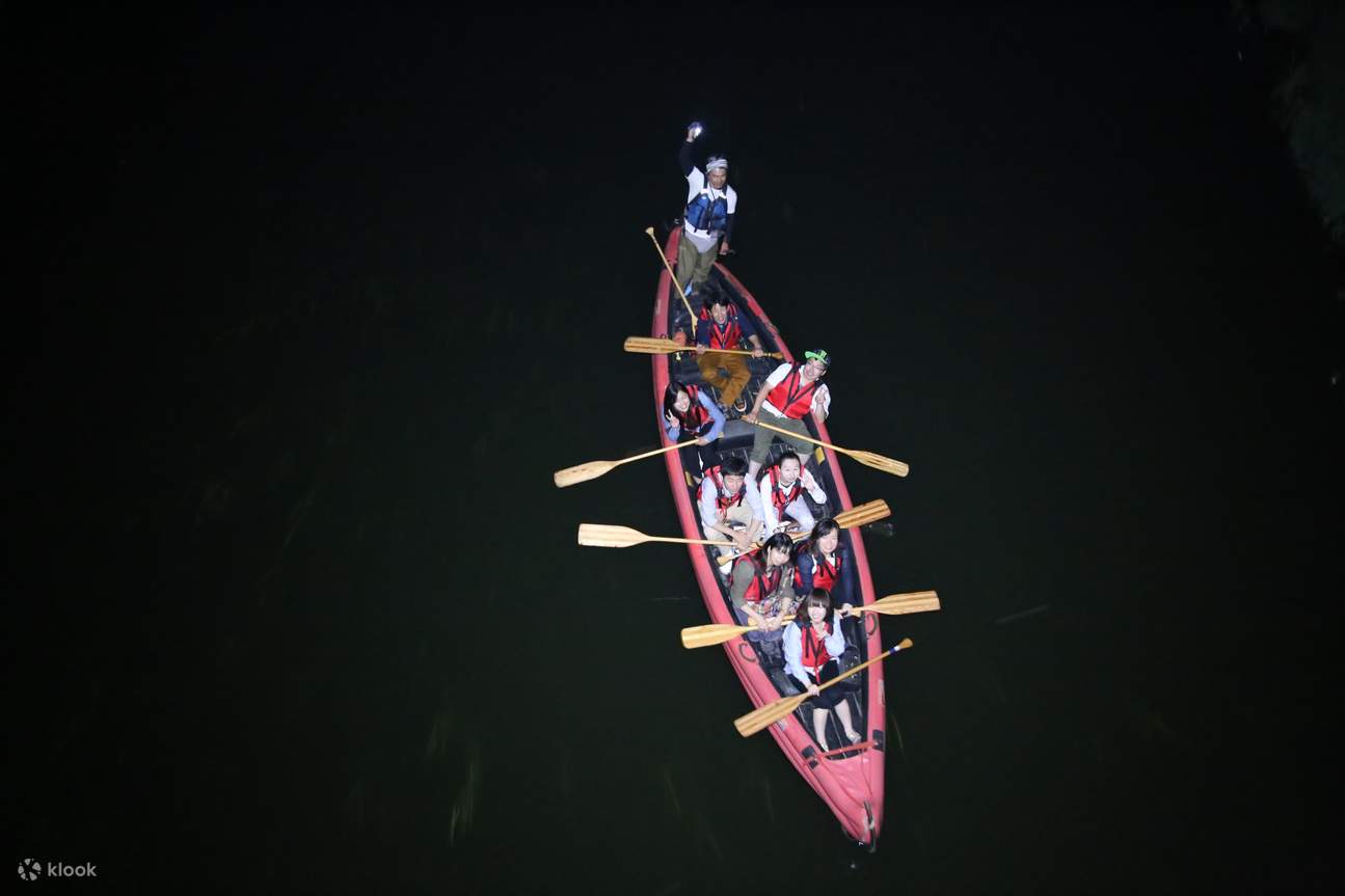 Du thuyền trên sông đêm, Obihiro, Hokkaido