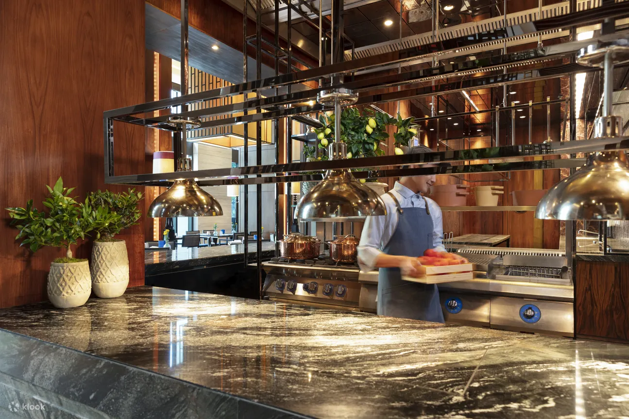 Countertop in restaurant