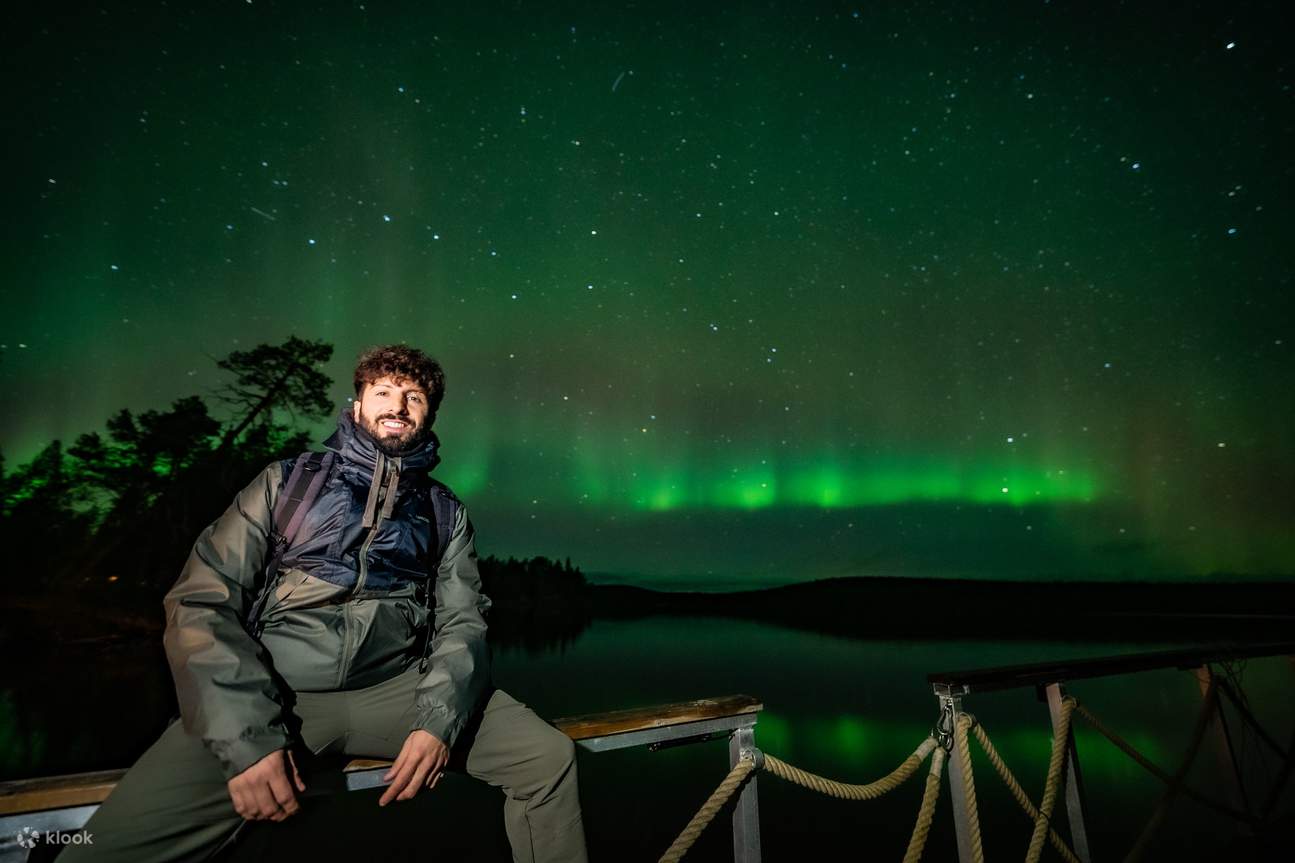 A breathtaking view of the Aurora Borealis dancing across the Arctic sky