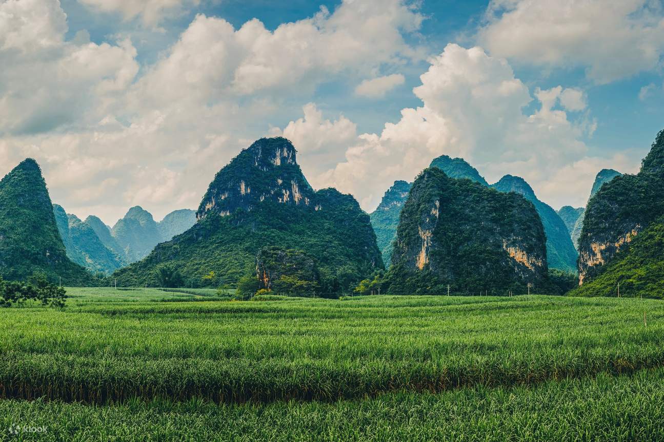 廣西大新明仕村隴甘屯風景