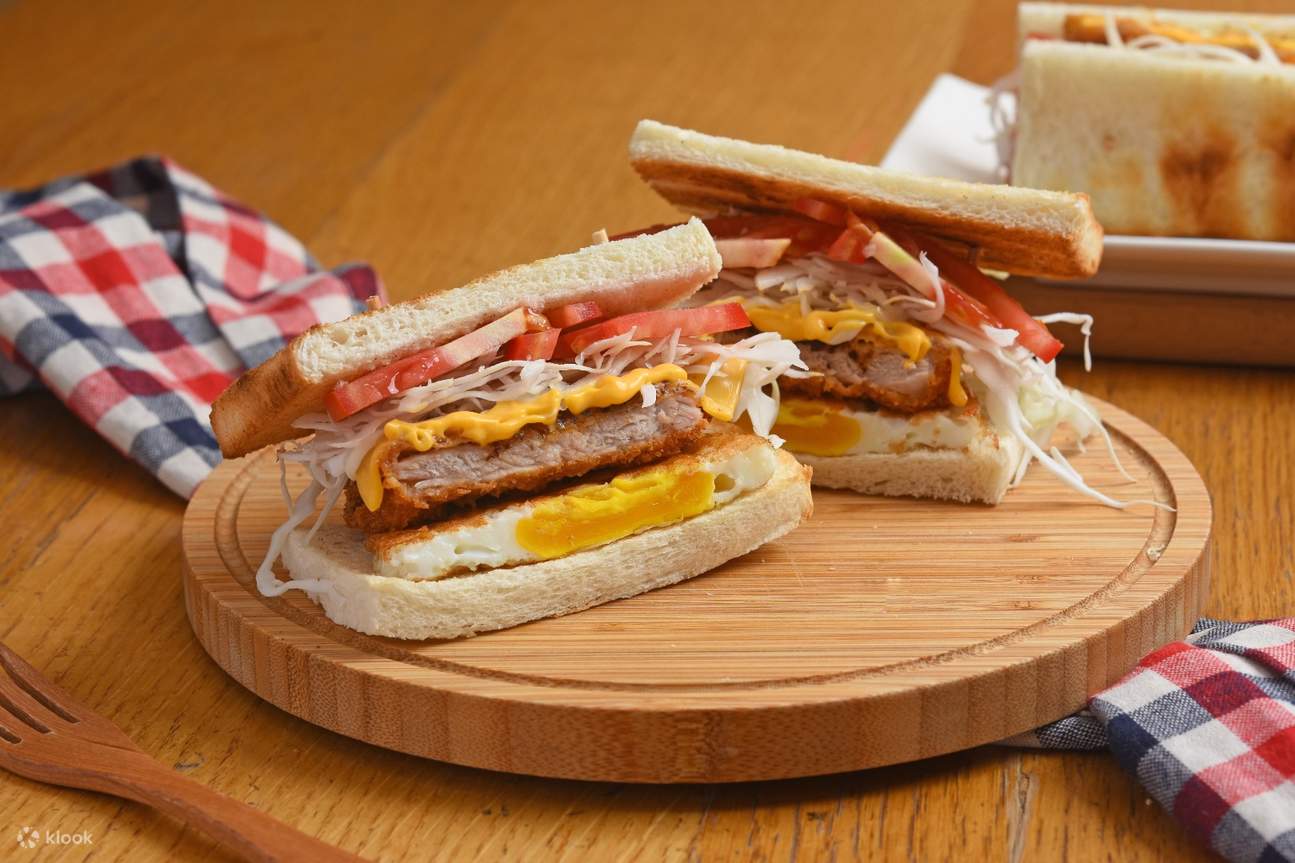 Tonkatsu Sandwich at Drunk Brunch, Guting Station