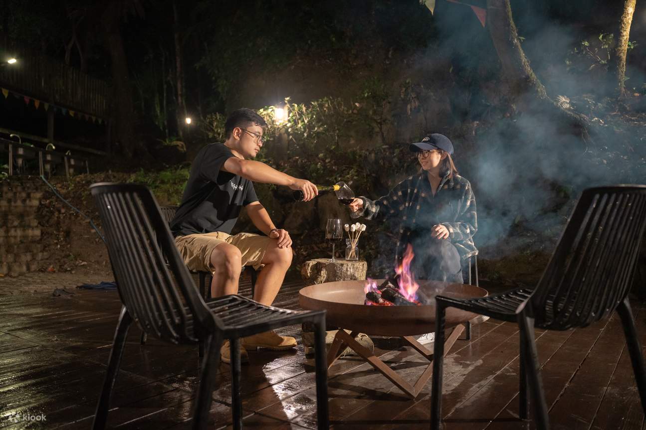 Berkemah di Hsinchu｜Fly Bird Chacha｜Pengalaman Bermain di Alam Bebas｜Glamping Mewah Satu Malam Empat Kali Makan	