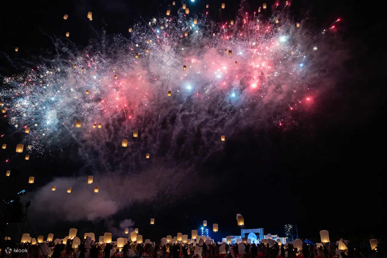 Beautiful Fireworks at night