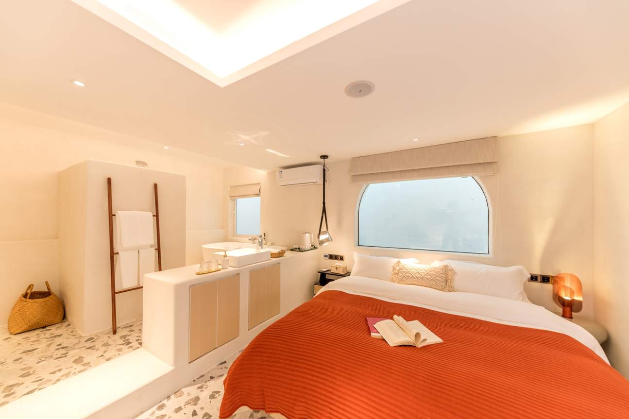 Chambre Lit King-Size Fresh avec Vue sur le Jardin du Bâtiment A·Boyue