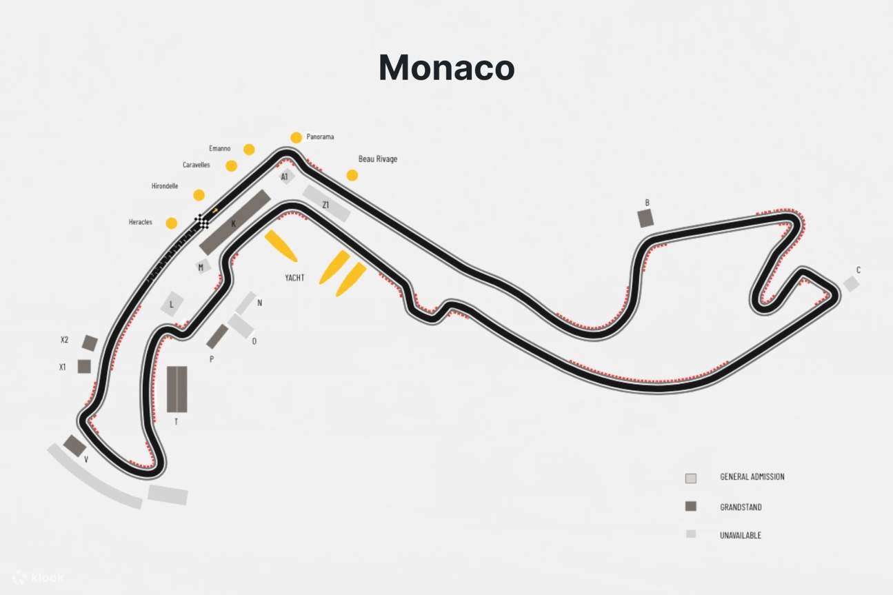 Formula 1 Grand Prix de Monaco 2024 Ticket Klook