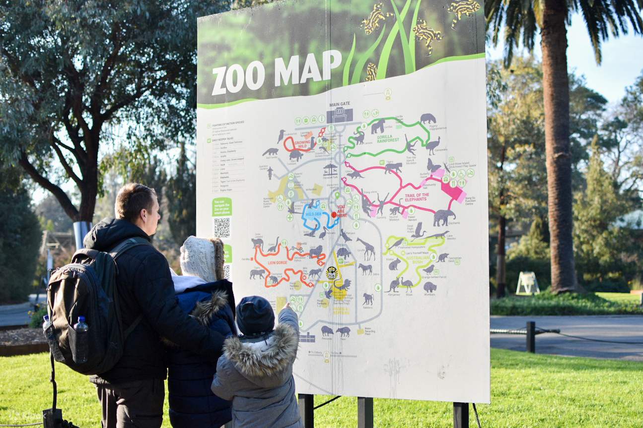 Fotos del zoológico de Melbourne - mapa del zoológico de Melbourne