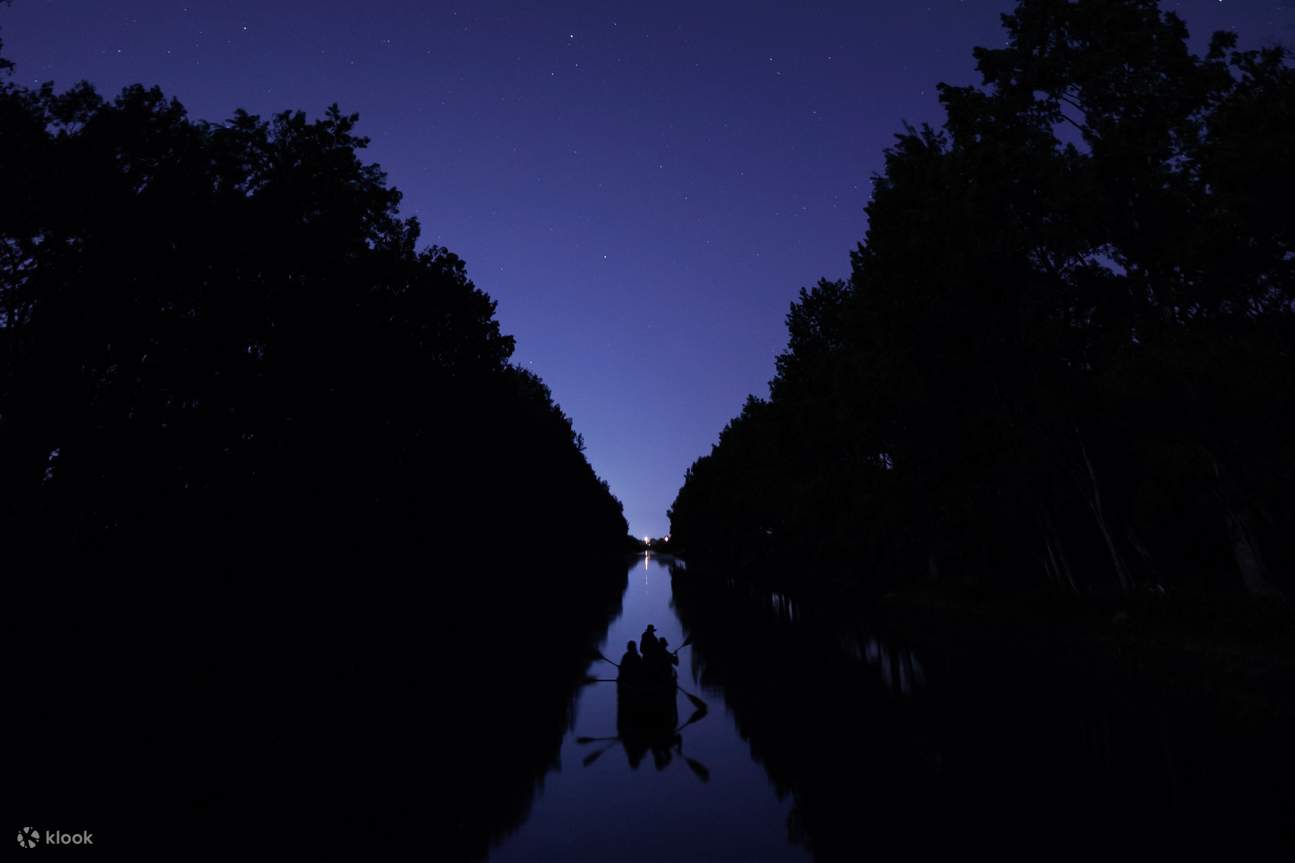 Du thuyền trên sông đêm, Obihiro, Hokkaido