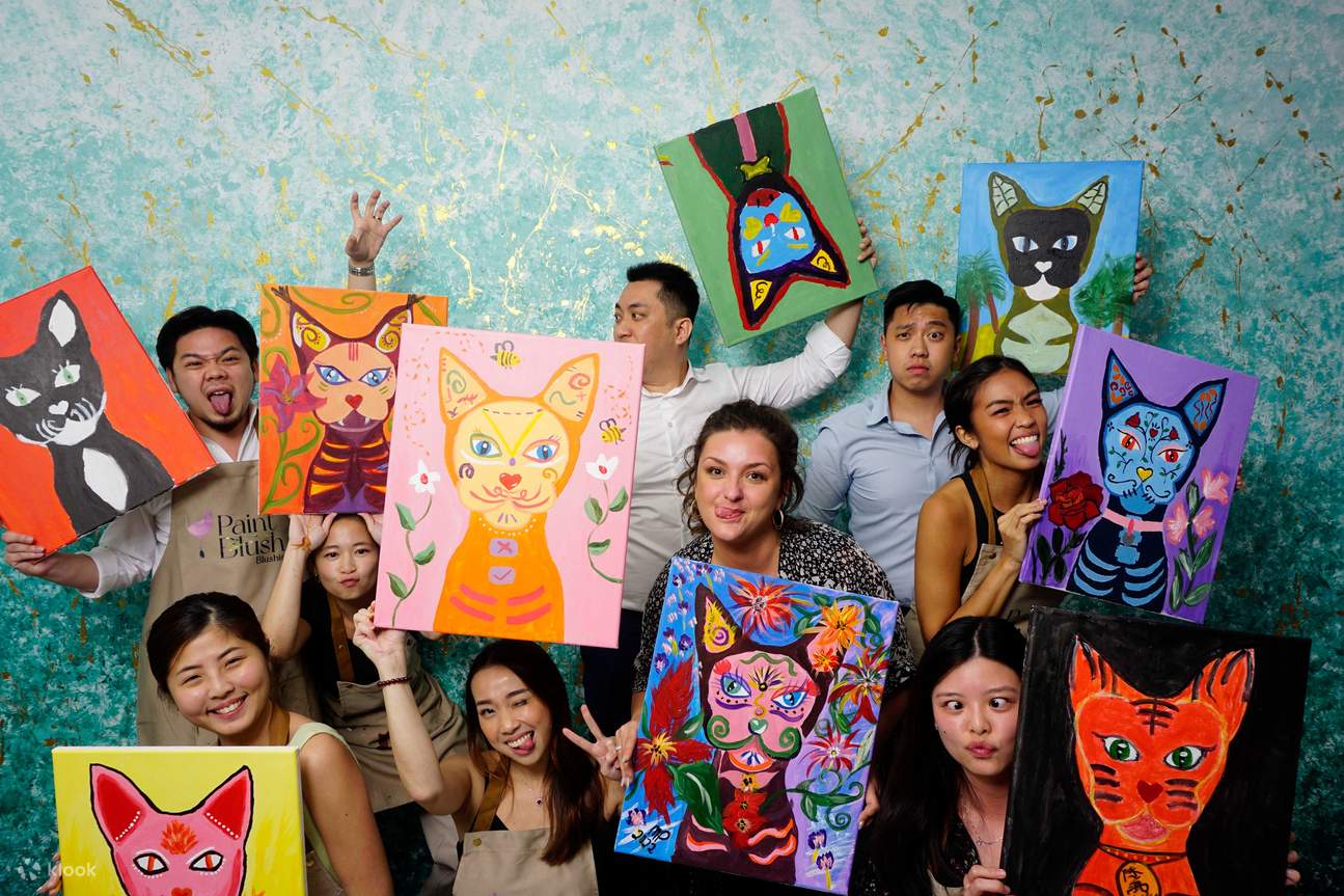 Sip 'n' Paint Acrylic Painting Session by PaintBlush Singapore Klook