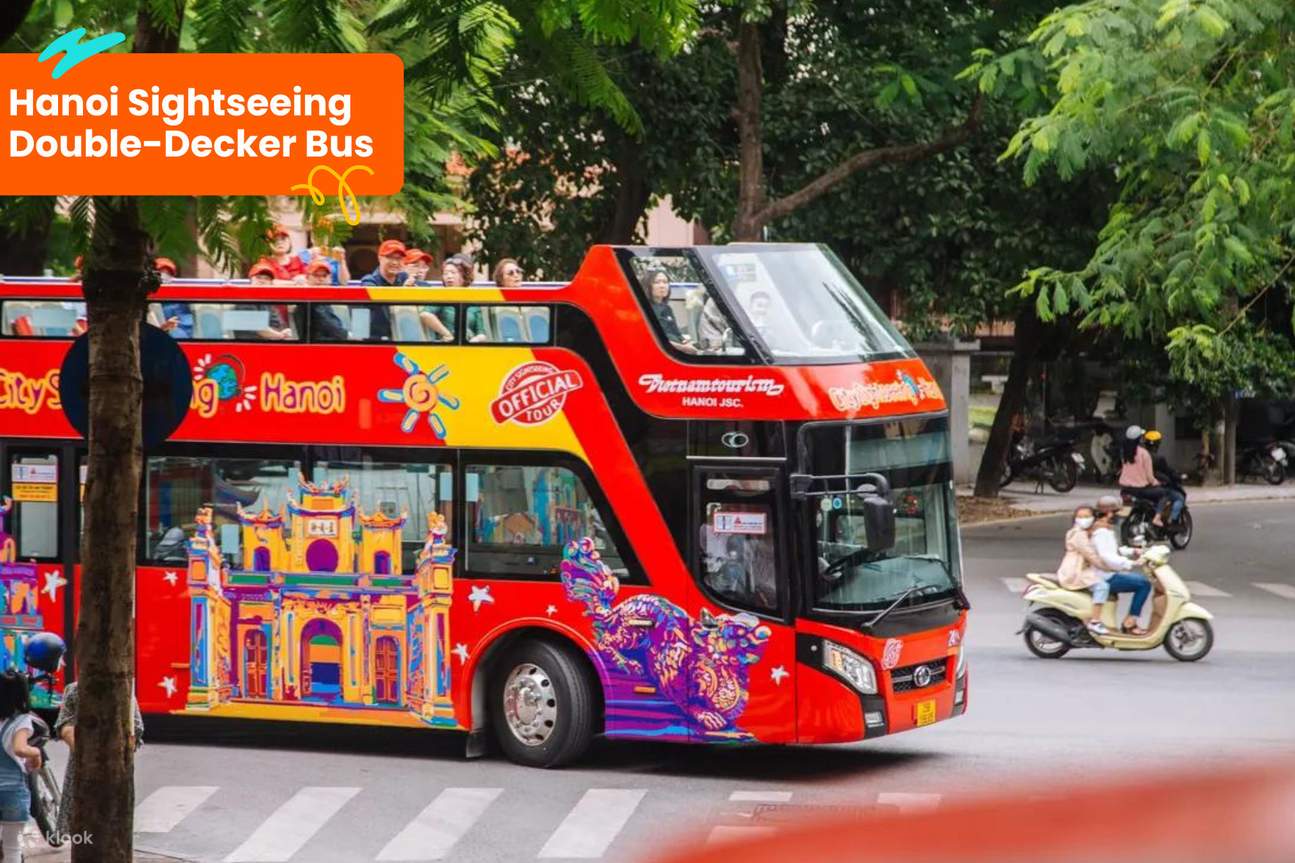 シティサイトシーイングによるハノイ観光二階建てバスチケット