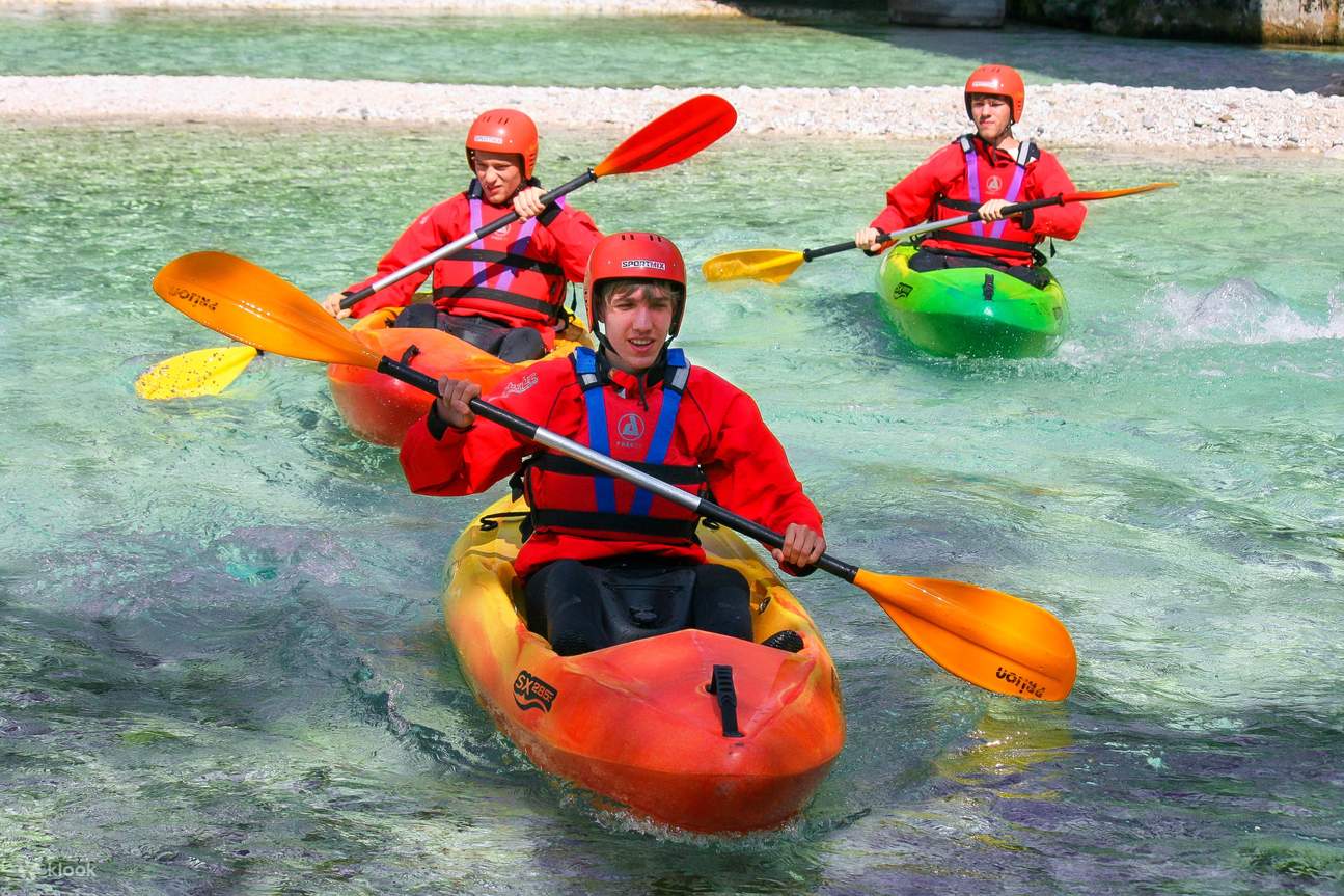 Sit-on-top kayaking on Soca river