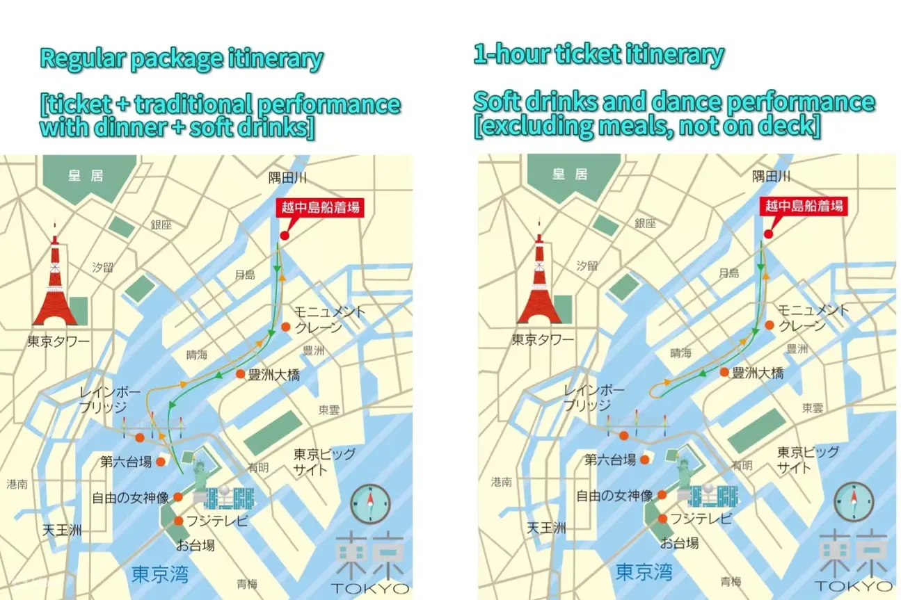 東京湾游船｜特色屋形船（含寿喜烧晚餐&日式表演&软饮料） 