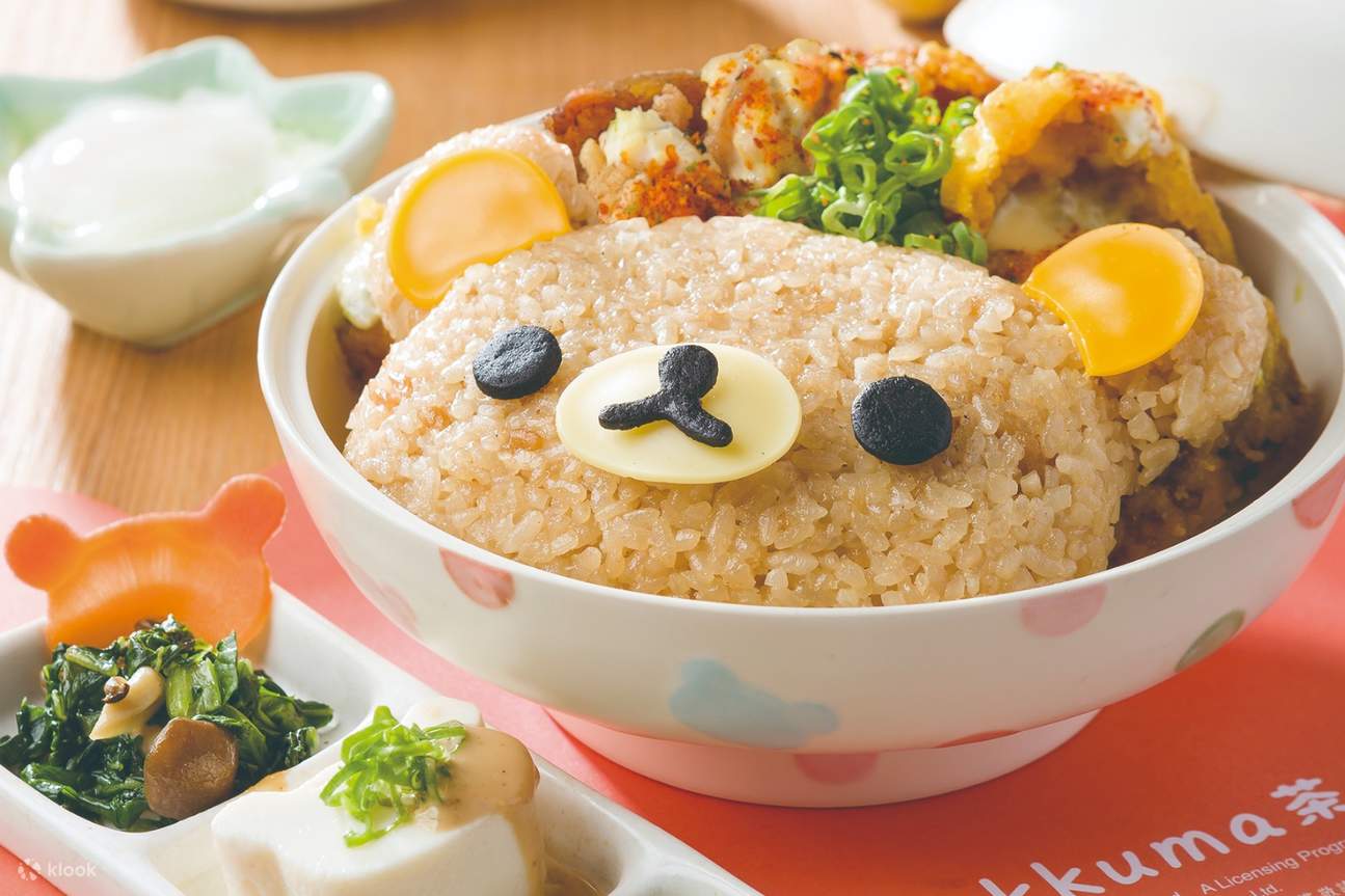 Rilakkuma茶屋,拉拉熊抹茶蛋糕,拉拉熊主題餐廳,懶懶熊餐廳,拉拉熊定食