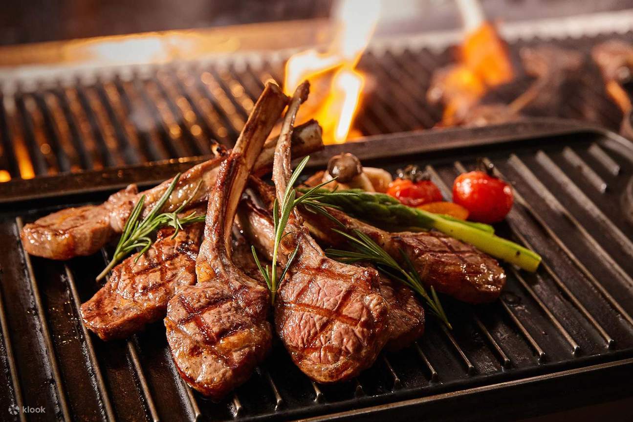 Lamb chops at La Seine Buffet Restaurant at Lotte Hotel World