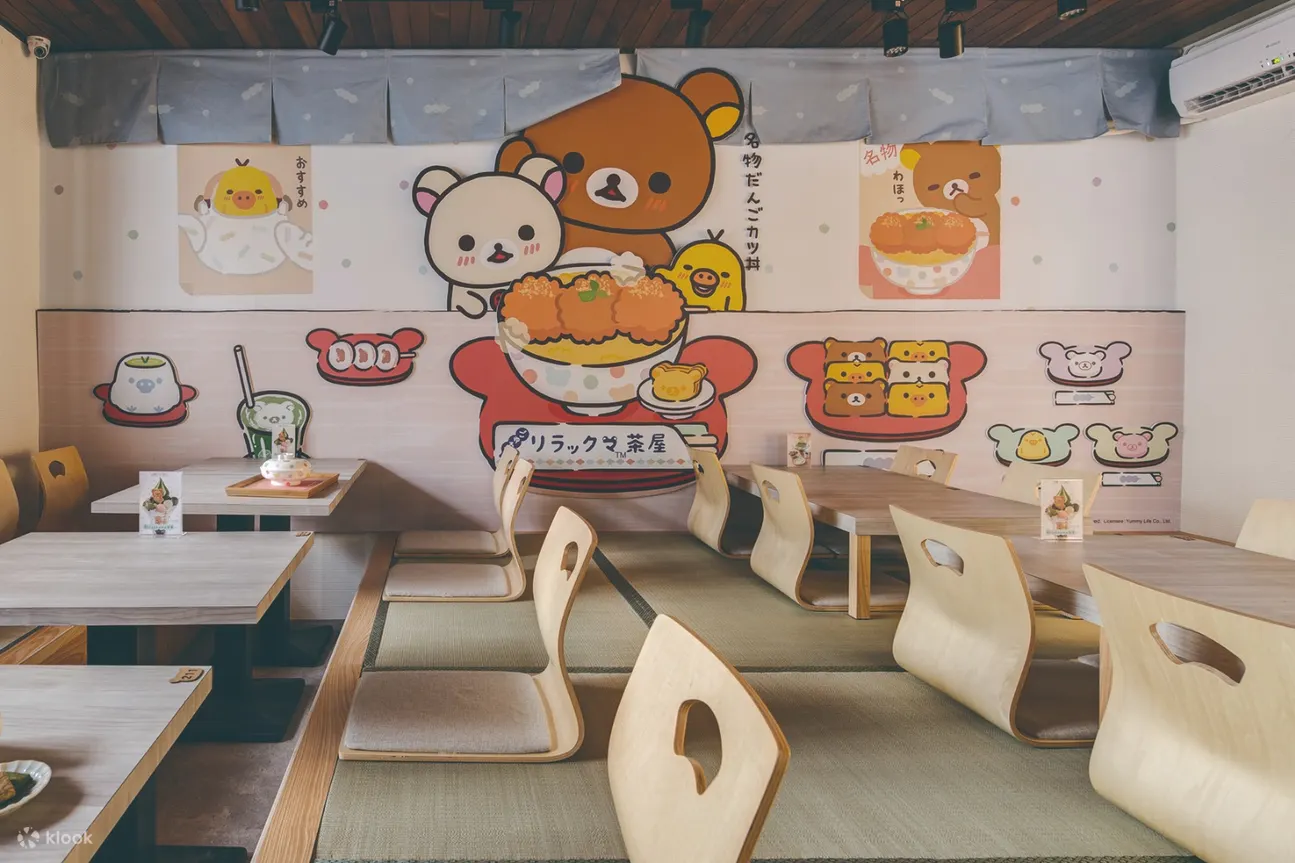 Rilakkuma茶屋,拉拉熊抹茶蛋糕,拉拉熊主題餐廳,懶懶熊餐廳,拉拉熊定食