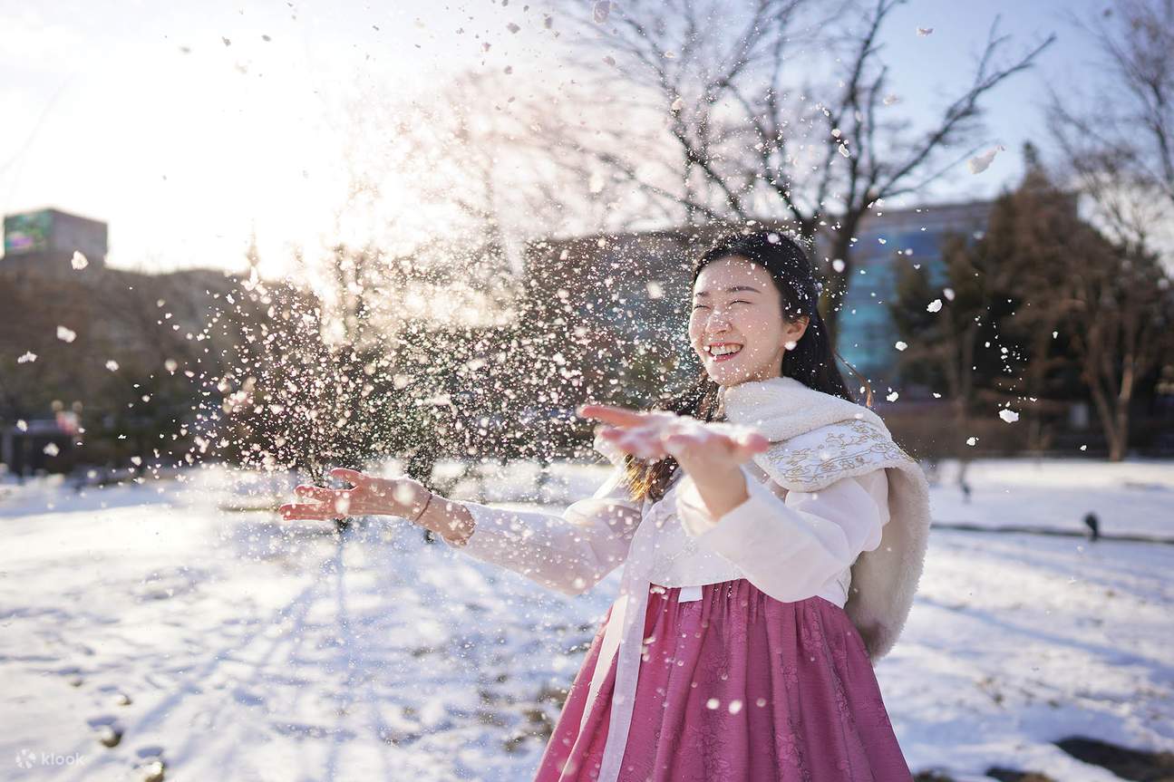 Experiencia de sesión de fotos con Hanbok en Gyeongbokgung por HAB KOREA