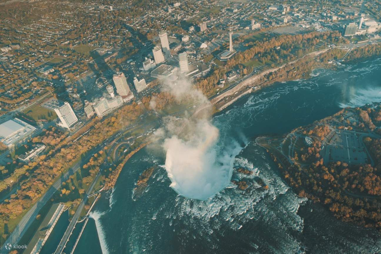 Enjoy the bird's eye view of  Niagara Falls, the gorge and the surrounding area