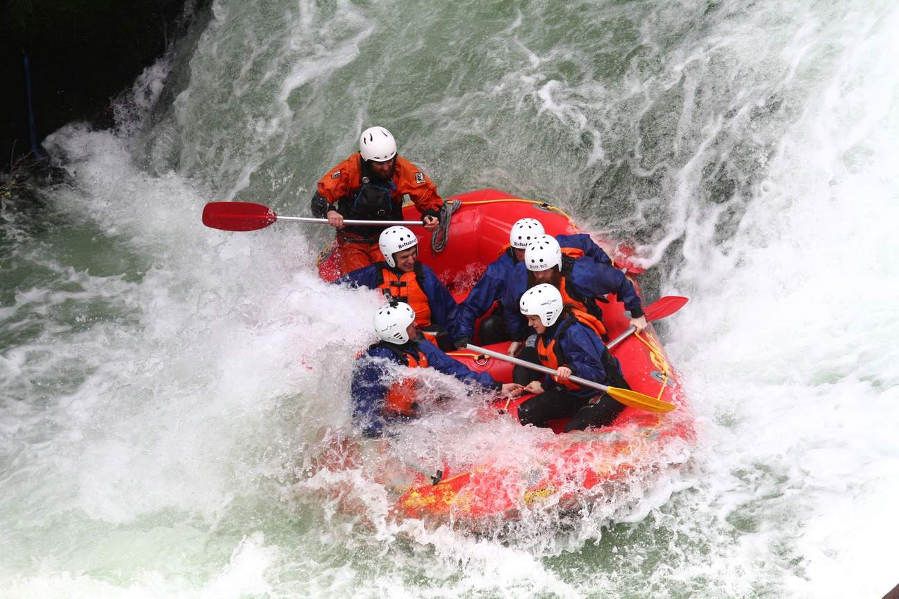 rafting in acque bianche sul fiume Kaituna