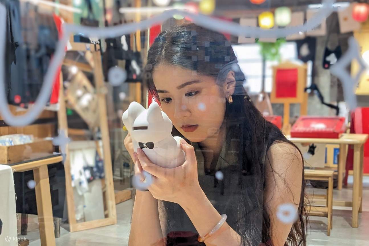 구이산 구이괴 던지기 고리-창의적인 부를 부르는 도자기 인형 채색 수공예 체험 