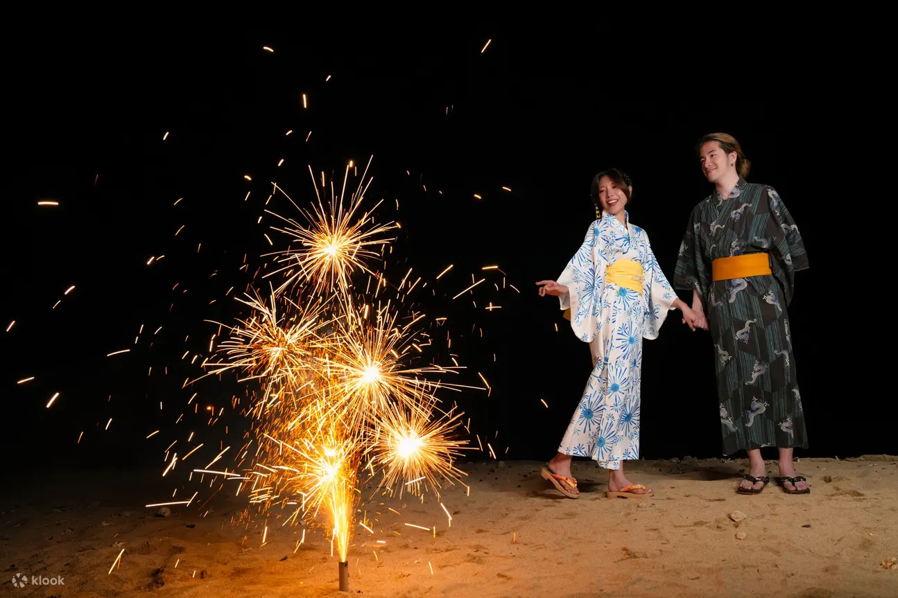 冲绳恩纳浴衣花火摄影