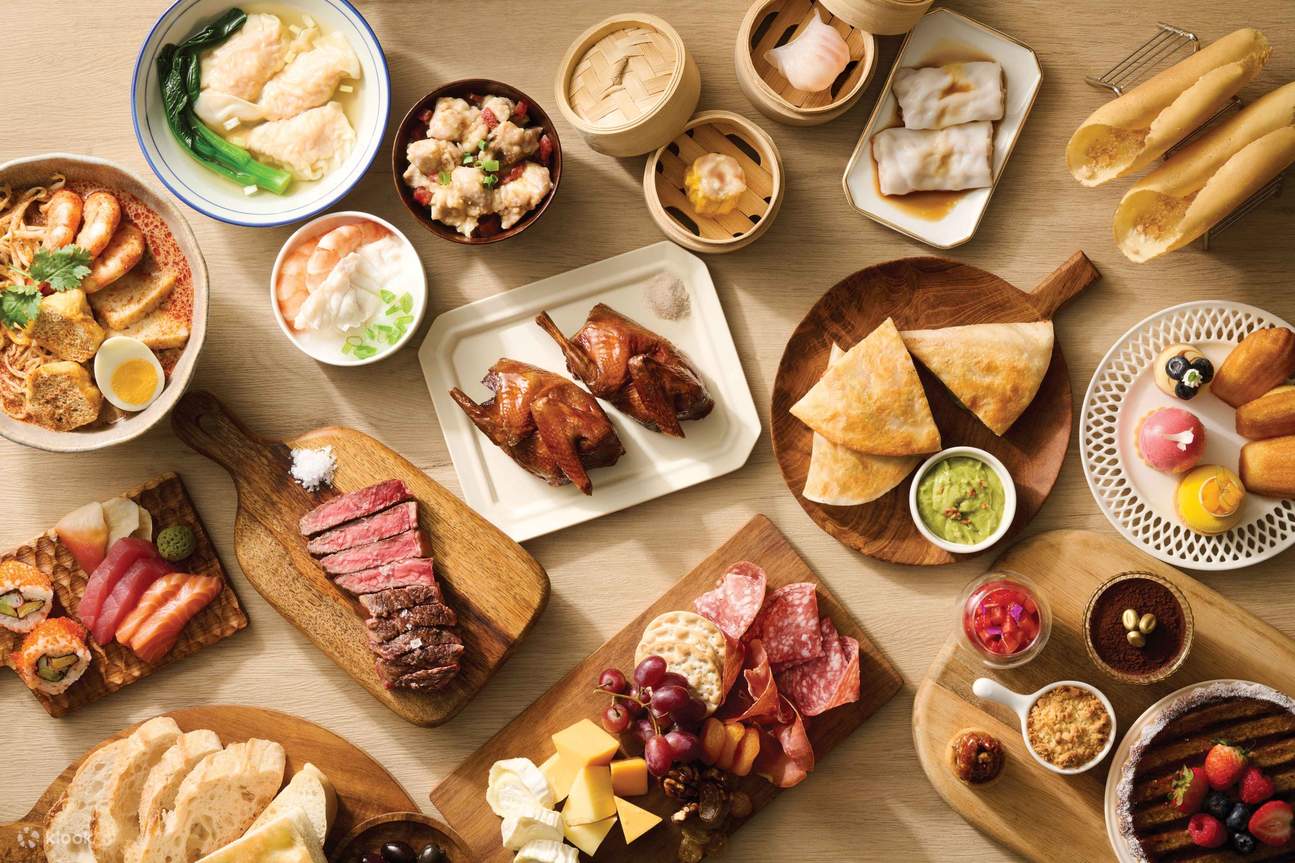 香港JW萬豪酒店｜The Lounge｜下午茶｜自助晚餐