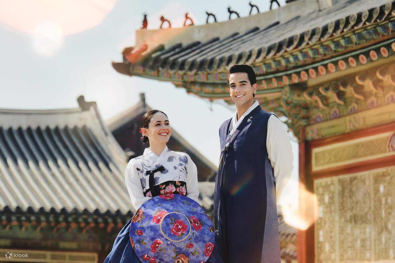 Sesión de fotos con Hanbok en Gyeongbokgung por HAB KOREA