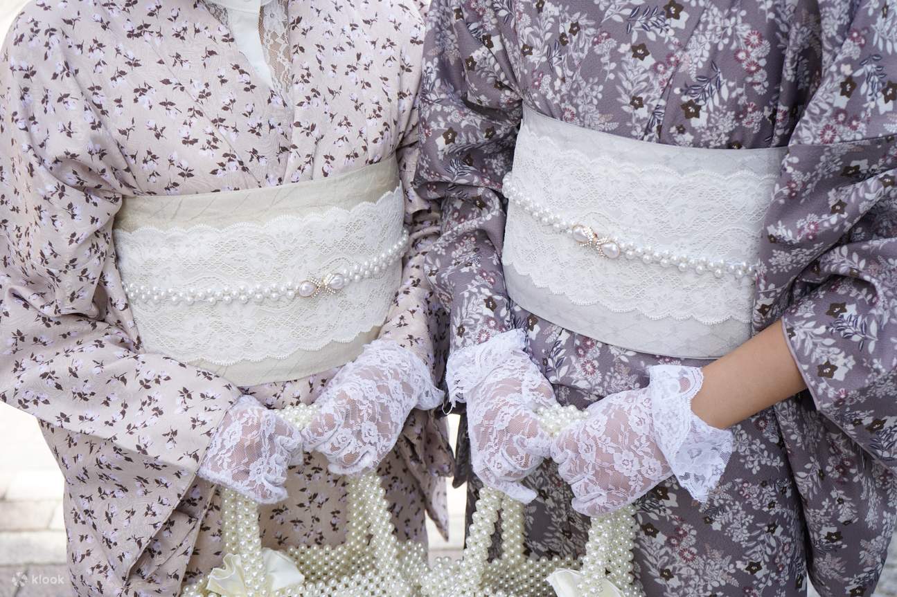 和服租借，款式豐富，包括蕾絲和服、大正浪漫風格和服、振袖等，任您挑選！附髮型設計 & 髮飾無限使用（由東京/淺草愛和服1號店提供）