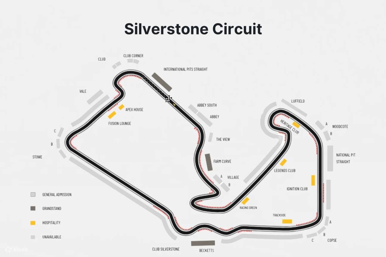 Formula 1 Silverstone Grand Prix 2024 Ticket Klook United States