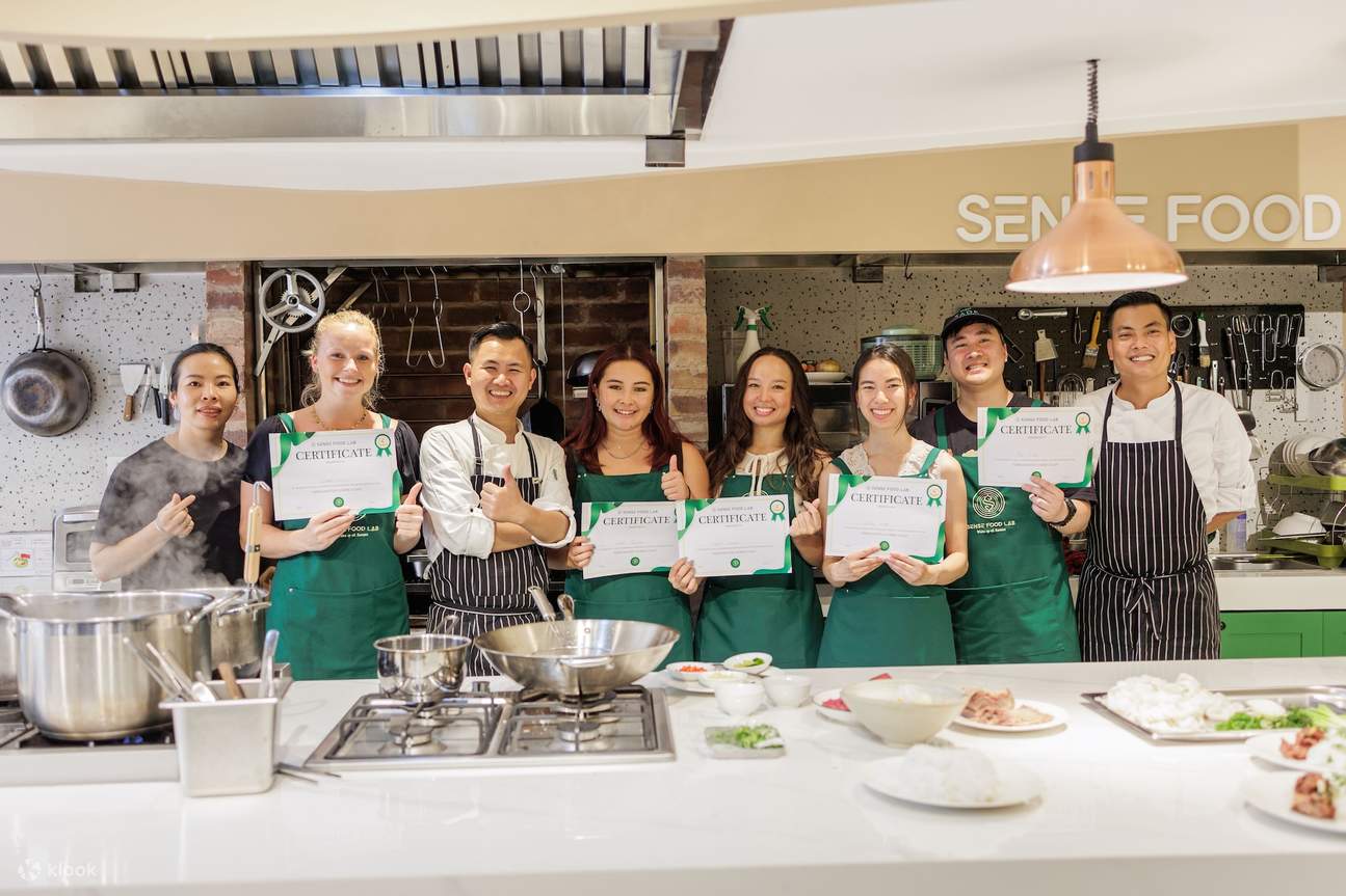 Vietnamese Cooking Class with Market Tour at Sense Food Lab Hanoi