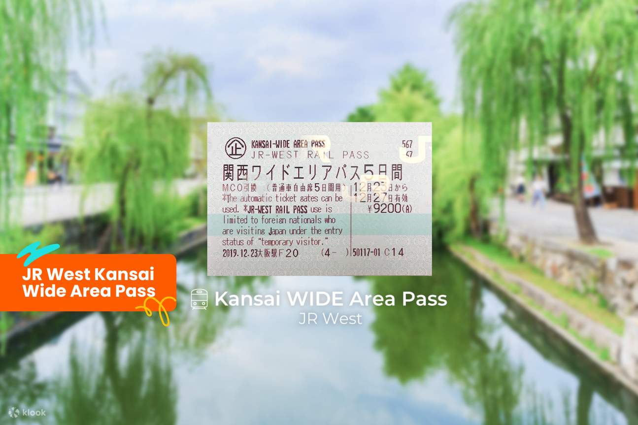 JR Kansai WIDE Area Pass (5 jours)
