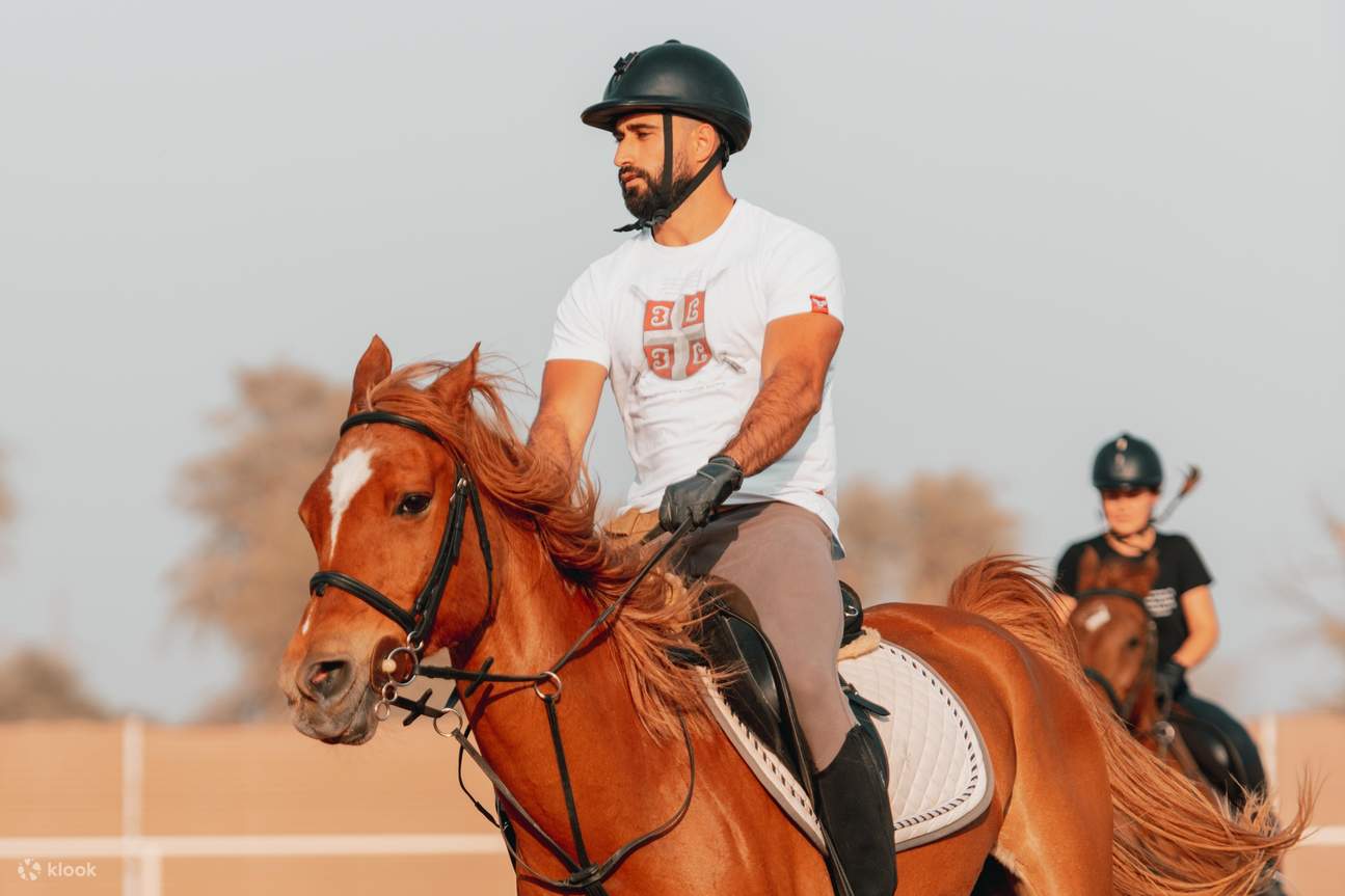 uomo a cavallo mleiha