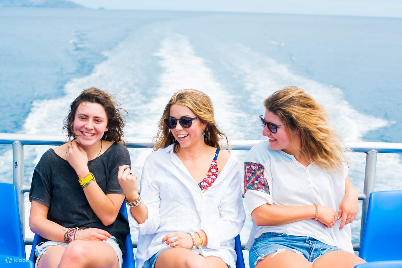 Three friends taking a photo