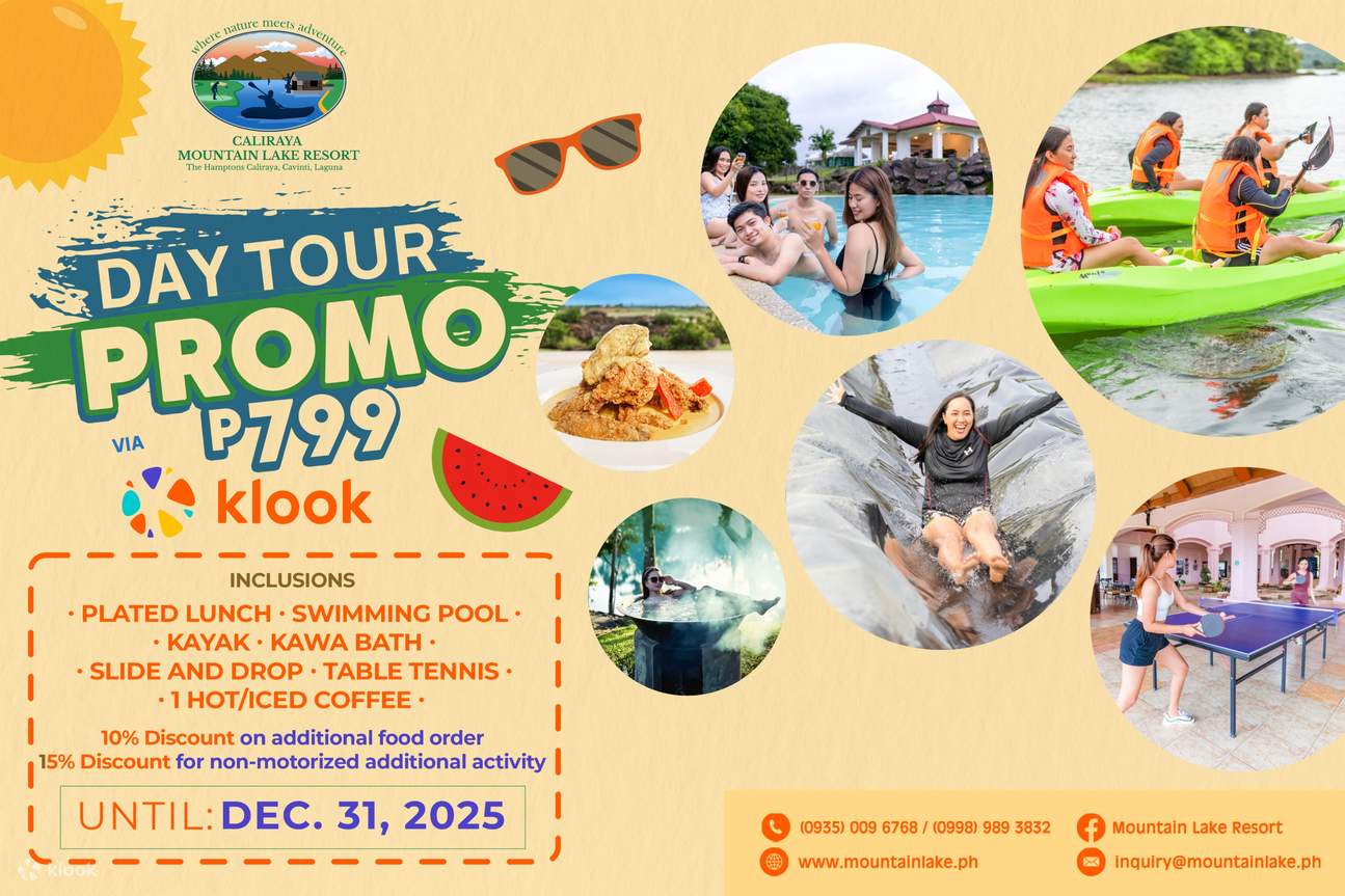 บัตรเข้าใช้บริการเมาน์เท็น เลค รีสอร์ต (Mountain Lake Resort) แบบหนึ่งวันในลากูน่า