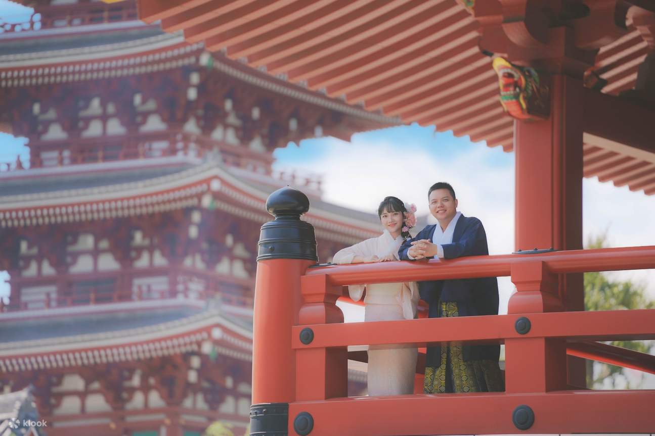 Фотосессия в кимоно в Токио Асакуса (предоставлено HANAYAKA)