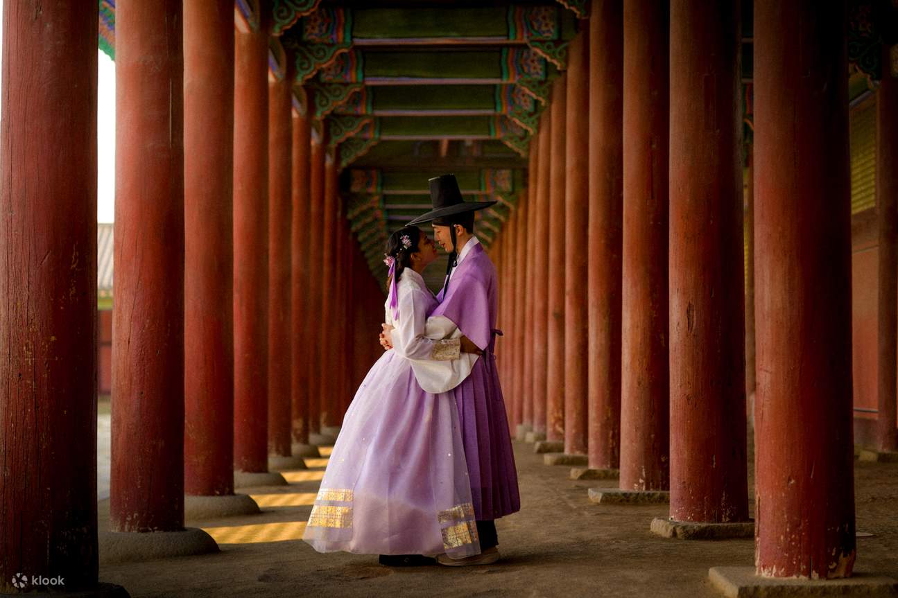 Sesión de fotos de boda y pareja en Gyeongbokgung