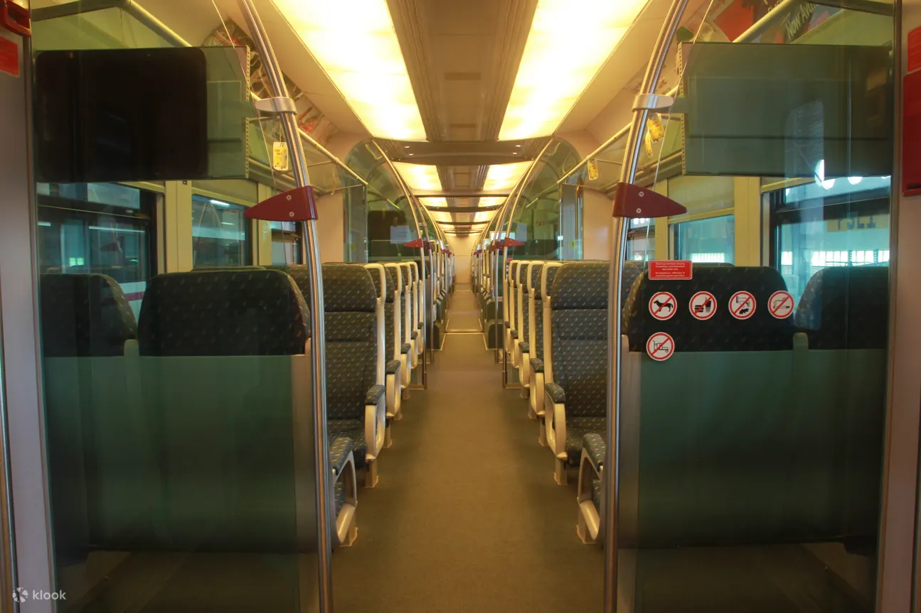 train interior hallway