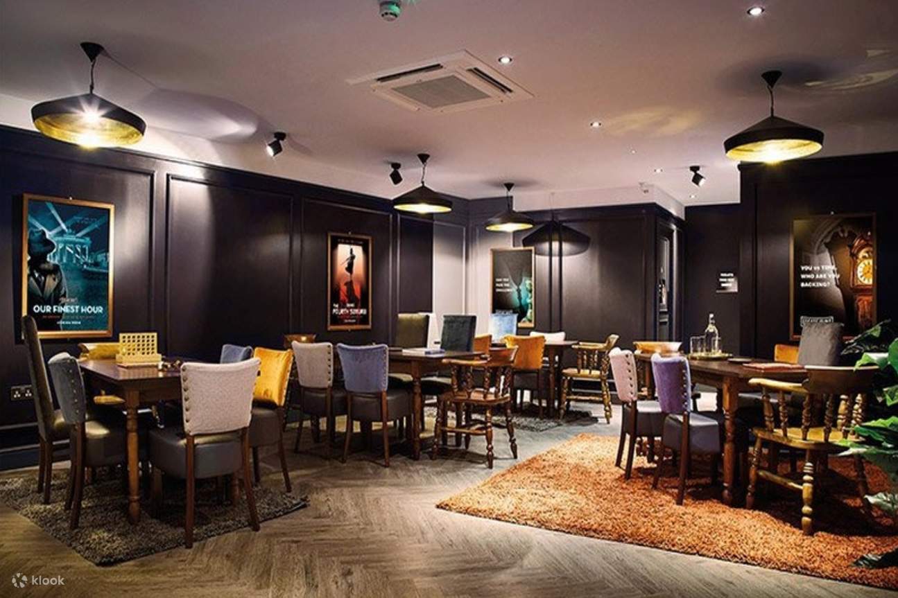 Anordnung der Tische im Escape Hunt 