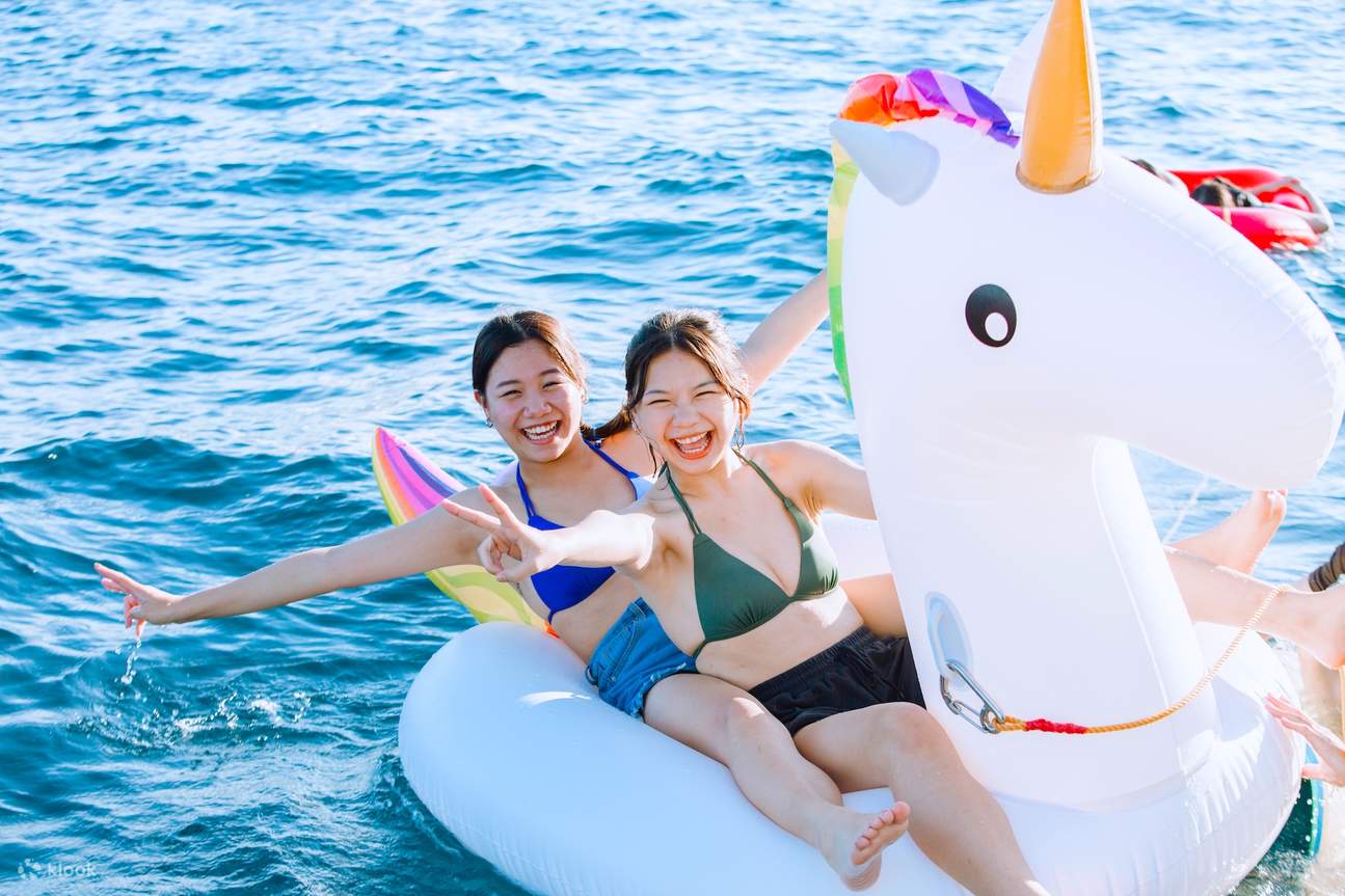 Schildkröteninsel Milchsee Wassersport-Party SUP Rutsche Bananenboot Schnorcheln Hochseeangeln｜Yacht, Schnellboot, Segelboot